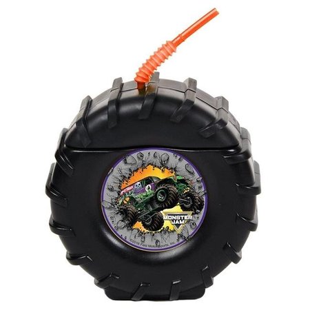 BIRTHDAY EXPRESS Birthday Express 257091 Tire Molded Cup with Monster Jam Stickers - 8 Count 257091